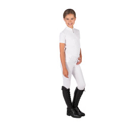 Polo de concours HKM Amy femme Blanc