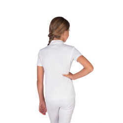 Polo de concours HKM Amy femme Blanc
