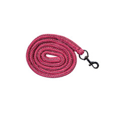 Set de licol HKM Lilly mousqueton et franges détachable Rose