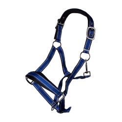 Set de licol HKM Lilly mousqueton et franges détachable Bleu korn Set de licol HKM Lilly mousqueton et franges détachable Bleu korn