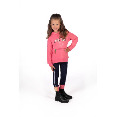 Sweat à capuche HKM Maui enfant Rose