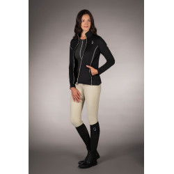 Sweat zippé Lauria Garrelli Limone femme Noir