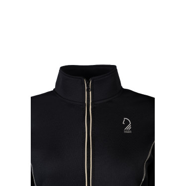 Sweat zippé Lauria Garrelli Limone femme Noir