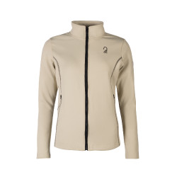 Sweat zippé Lauria Garrelli Limone femme Gris / beige Sweat zippé Lauria Garrelli Limone femme Gris / beige