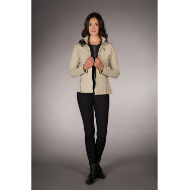 Sweat zippé Lauria Garrelli Limone femme Gris / beige Sweat zippé Lauria Garrelli Limone femme Gris / beige