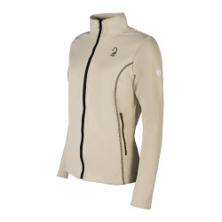 Sweat zippé Lauria Garrelli Limone femme Gris / beige Sweat zippé Lauria Garrelli Limone femme Gris / beige