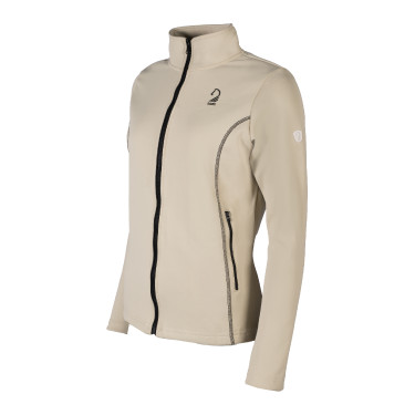 Sweat zippé Lauria Garrelli Limone femme Gris / beige Sweat zippé Lauria Garrelli Limone femme Gris / beige