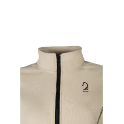 Sweat zippé Lauria Garrelli Limone femme Gris / beige Sweat zippé Lauria Garrelli Limone femme Gris / beige