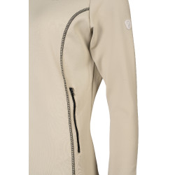 Sweat zippé Lauria Garrelli Limone femme Gris / beige Sweat zippé Lauria Garrelli Limone femme Gris / beige