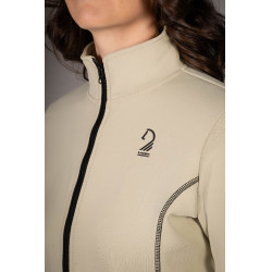 Sweat zippé Lauria Garrelli Limone femme Gris / beige Sweat zippé Lauria Garrelli Limone femme Gris / beige