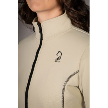Sweat zippé Lauria Garrelli Limone femme Gris / beige Sweat zippé Lauria Garrelli Limone femme Gris / beige