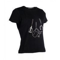 T-Shirt HKM Elements manches courtes femme Noir