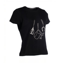 T-Shirt HKM Elements manches courtes femme Noir