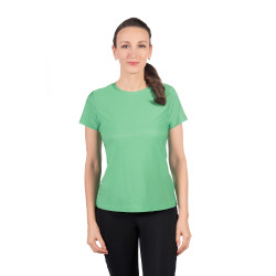 T-Shirt HKM Sporty Mesh femme manches courtes Vert