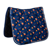 Tapis HKM Splash Bleu foncé / orange