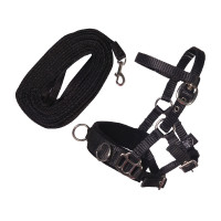 Set de longe HKM Hobby Horse Noir