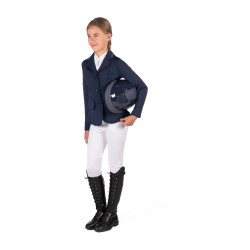 Veste de concours HKM Amy enfant Bleu profond