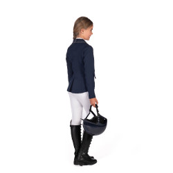 Veste de concours HKM Amy enfant Bleu profond