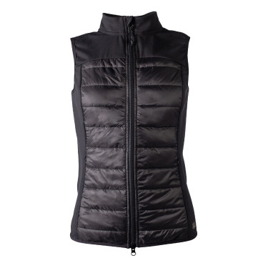 Veste sans manches HKM en jersey/nylon Basel II Style femme Noir