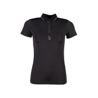 Polo Laura Garrelli Limone manches courtes femme Noir