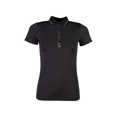 Polo Laura Garrelli Limone manches courtes femme Noir