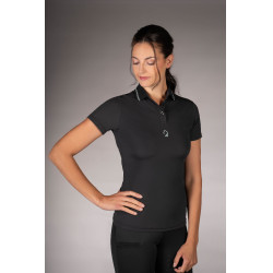 Polo Laura Garrelli Limone manches courtes femme Noir Polo Laura Garrelli Limone manches courtes femme Noir