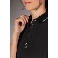 Polo Laura Garrelli Limone manches courtes femme Noir Polo Laura Garrelli Limone manches courtes femme Noir
