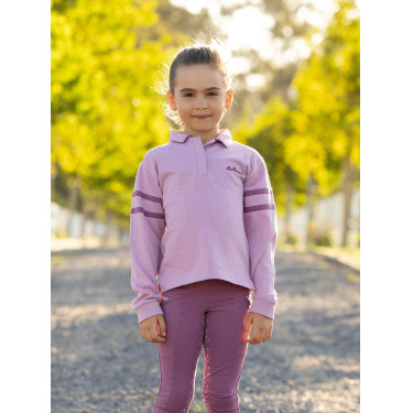 Polo de rugby LeMieux Mini Robbie Mallow Violet