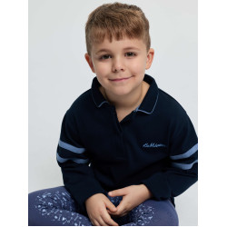 Polo de rugby LeMieux Mini Robbie Marine Bleu marine