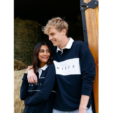 Polo de rugby LeMieux Rochelle femme Marine Bleu marine