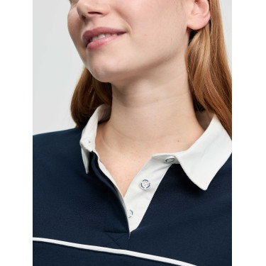 Polo de rugby LeMieux Rochelle femme Marine Bleu marine