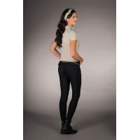 Polo Laura Garrelli Limone manches courtes femme Gris / beige
