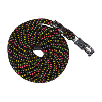 Longe HKM Neon Flash avec crochet anti-panique Noir