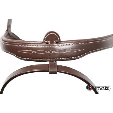 Bridon Signature by Antares muserolle combinée signature Marron Bridon Signature by Antares muserolle combinée signature Marron