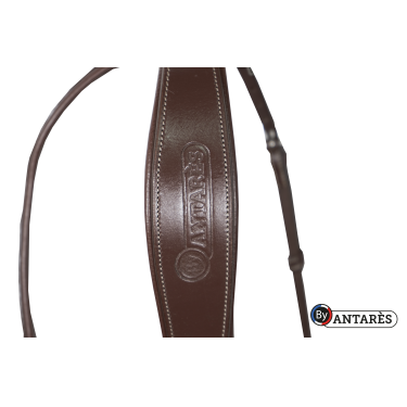 Bridon Signature by Antares muserolle combinée signature Marron Bridon Signature by Antares muserolle combinée signature Marron