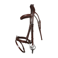 Bridon Signature sport by Antares muserolle combinée Marron Bridon Signature sport by Antares muserolle combinée Marron