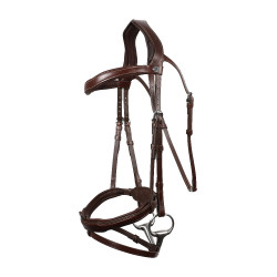 Bridon Signature sport by Antares muserolle combinée Marron