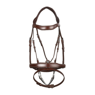 Bridon Signature sport by Antares muserolle combinée Marron