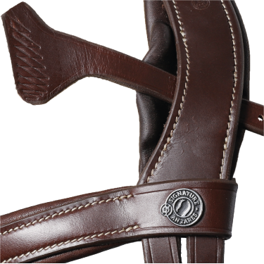 Bridon Signature sport by Antares muserolle combinée Marron