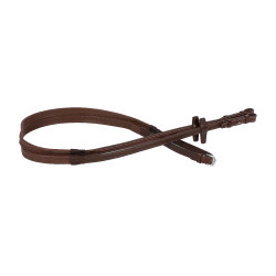 Rênes Signature Sport by Antares caoutchouc 16 mm Marron