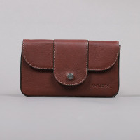 Pochette téléphone Antares Melrose grand format Noisette Marron