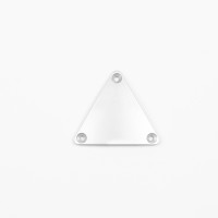 Triangle arrière pour casque Antares gamme Argent