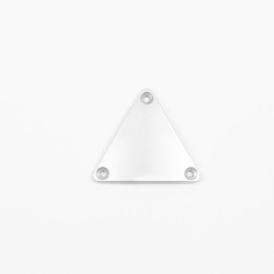 Triangle arrière pour casque Antares gamme Argent