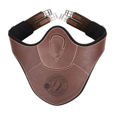 Sangle bavette Signature by Antares longue Tabac Marron