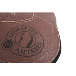 Sangle bavette Signature by Antares longue Tabac Marron