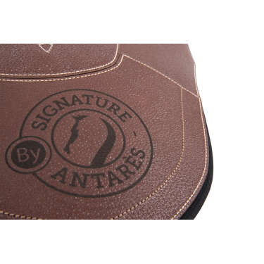 Sangle bavette Signature by Antares longue Tabac Marron