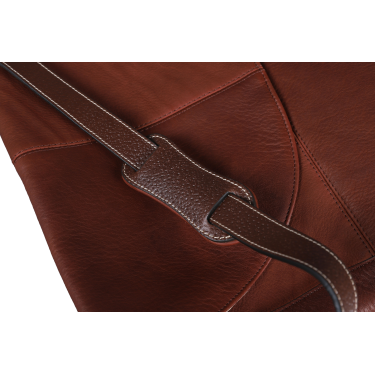 Sac bandoulière Antares en cuir Milano Noisette Marron