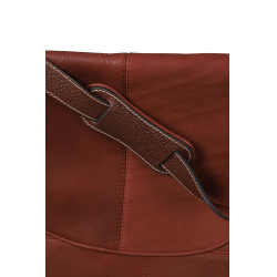 Sac bandoulière Antares en cuir Milano Noisette Marron