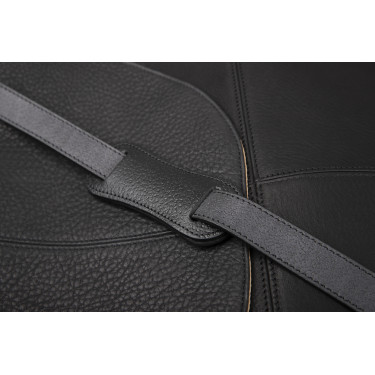 Sac bandoulière Antares en cuir Milano Noir