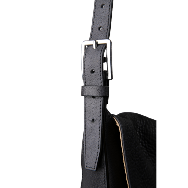 Sac bandoulière Antares en cuir Milano Noir